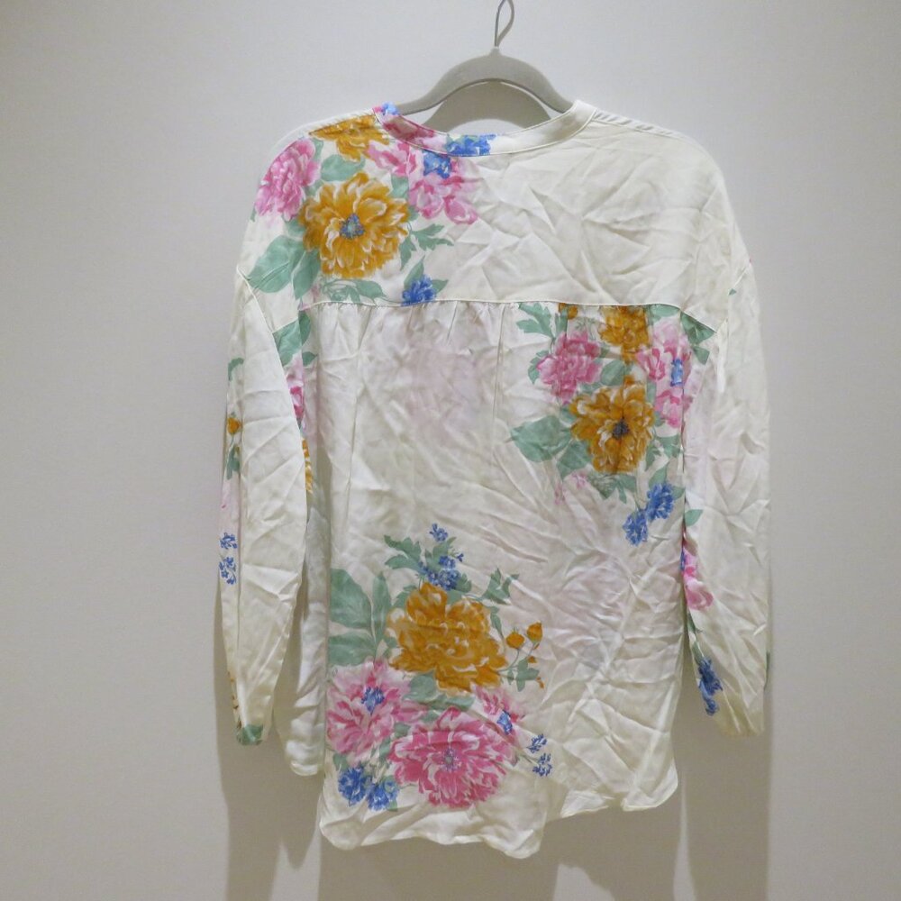 Z SUPPLY Clarisa Floral Shirt Top Medium Boho Spring Flowy Summer Vacation - Picture 9 of 15